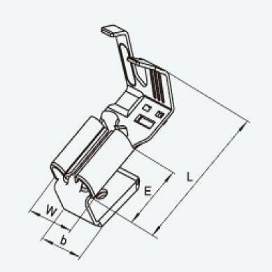 250 Piggy back locking flag terminal 7.731.169